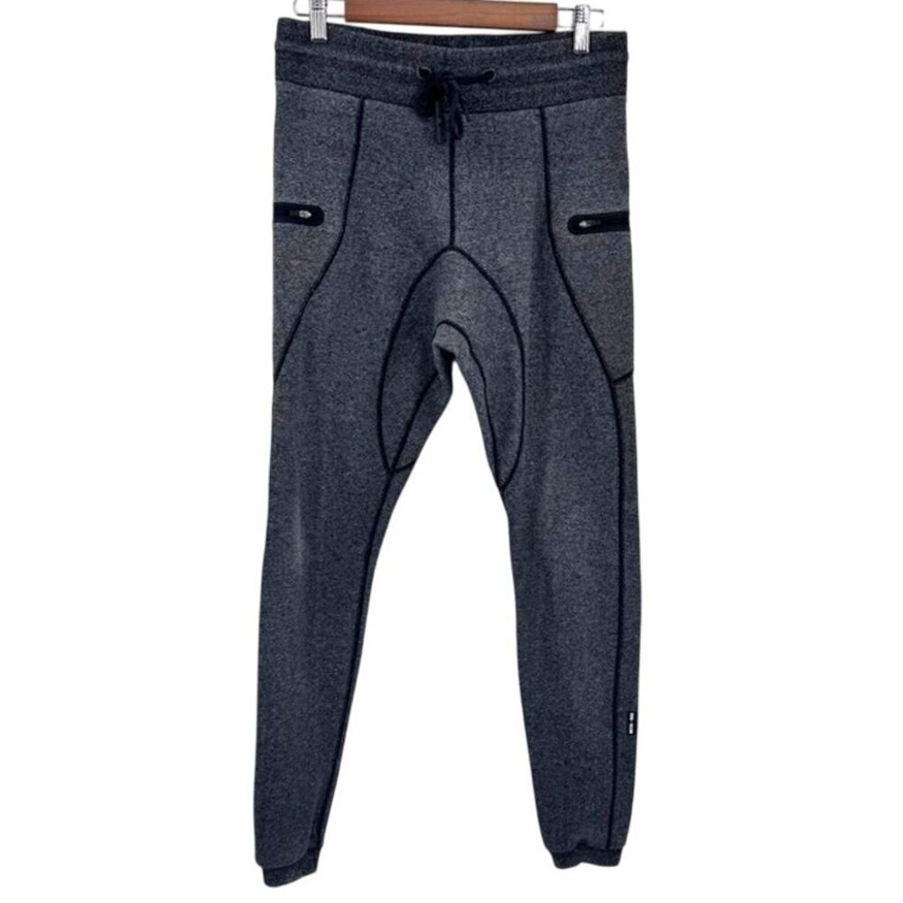 ASRV Sweatpants Joggers Heathered Dark Gray Drawstring Pockets Size Small Men